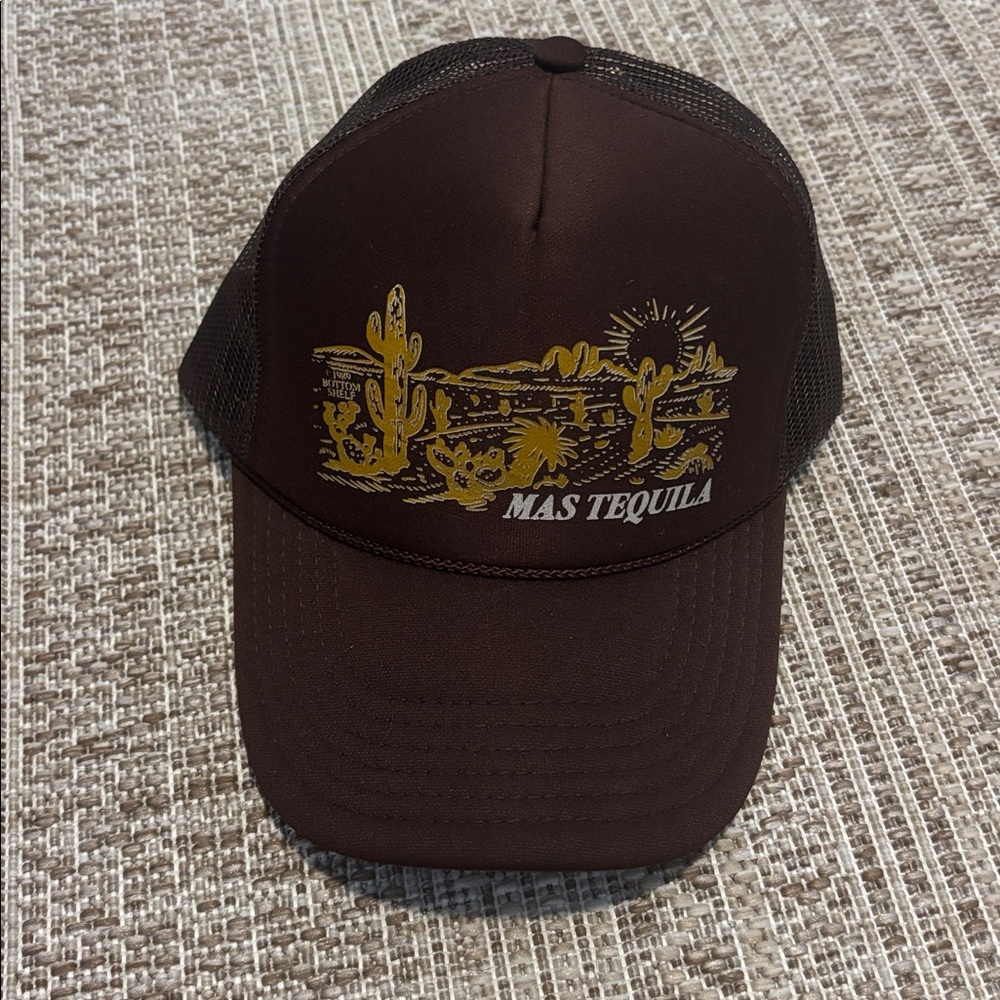 Brown and Gold Graphic Trucker Hat